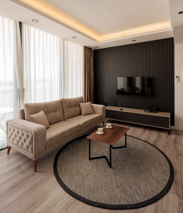 Living area with sofa and TV at Vistamare Premium Residence